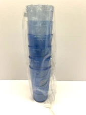 New (6) Pepsi Cola Restaurant Light Blue Plastic Tumblers Cups 16oz