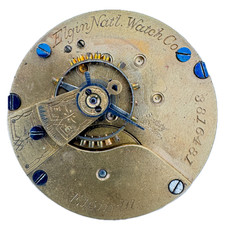 Antique 18s 1890 Elgin 7j Mechanical Hunter Pocket Watch Movement 96 USA