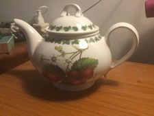 Portmerion Strawberry Fair rara teiera 2pt nuova senza scatola £125,00