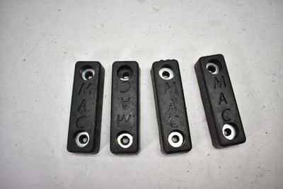 MAC Rubber Loading Bumper Blocks 2-Hole Mount Set of 4 Machinery Dock Trailer