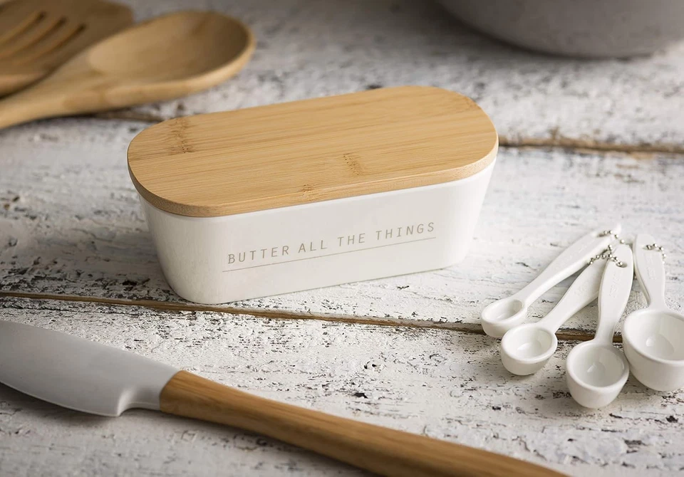 Tablecraft Butter Dish with Lid, 7.75 x 3.25 x 2.5, Melamine - Image 3 of 4