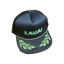 KAUAI Hawaiian Headwear Vintage Trucker Hat Cap - Mesh Snapback