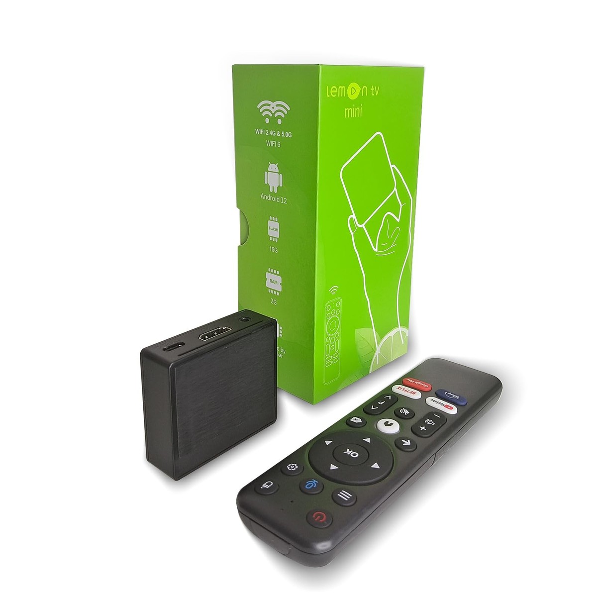 BOXPUT Mini Android Box 12.0 Lemon TV Small 4K Smart TV-Box 2025