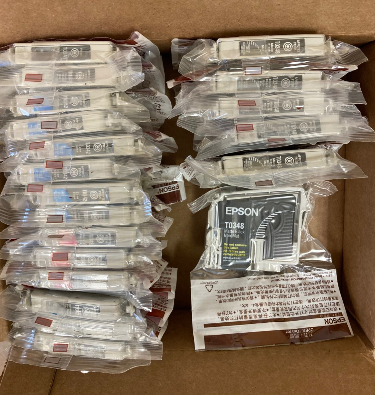 20 UNUSED Genuine Epson Stylus 2200 Ink Cartridges T0341 T0342 T0343 T0347 T0348