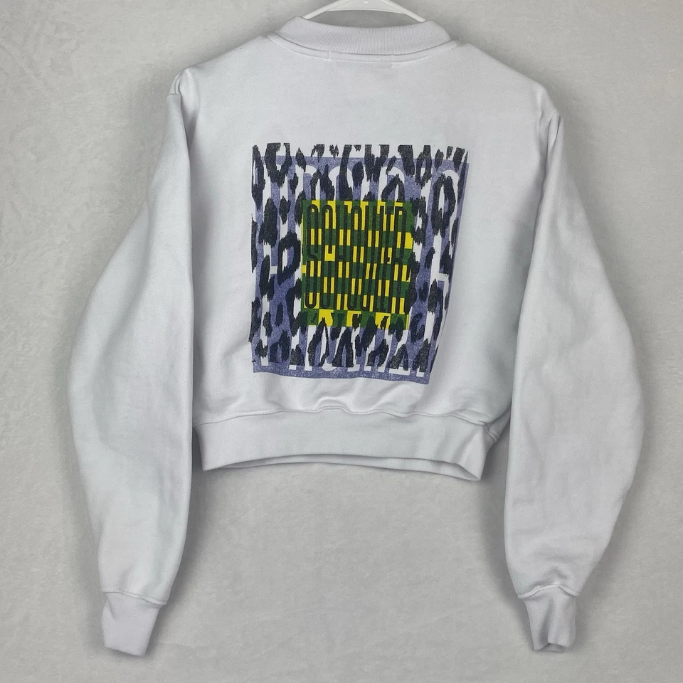 Suéter Proenza Schouler Etiqueta Blanca Mujer Extra Pequeño Blanco Sudadera Foto 3 de 4