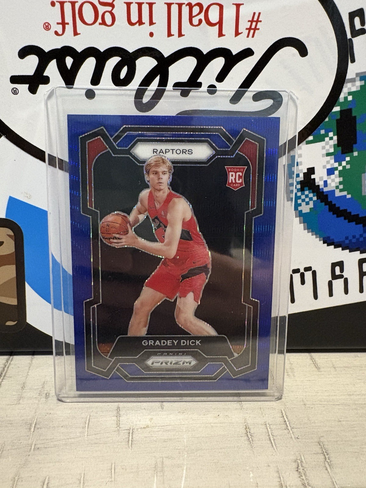 2023-24 Panini Prizm - Gradey Dick #134 Blue Wave Prizm (RC)