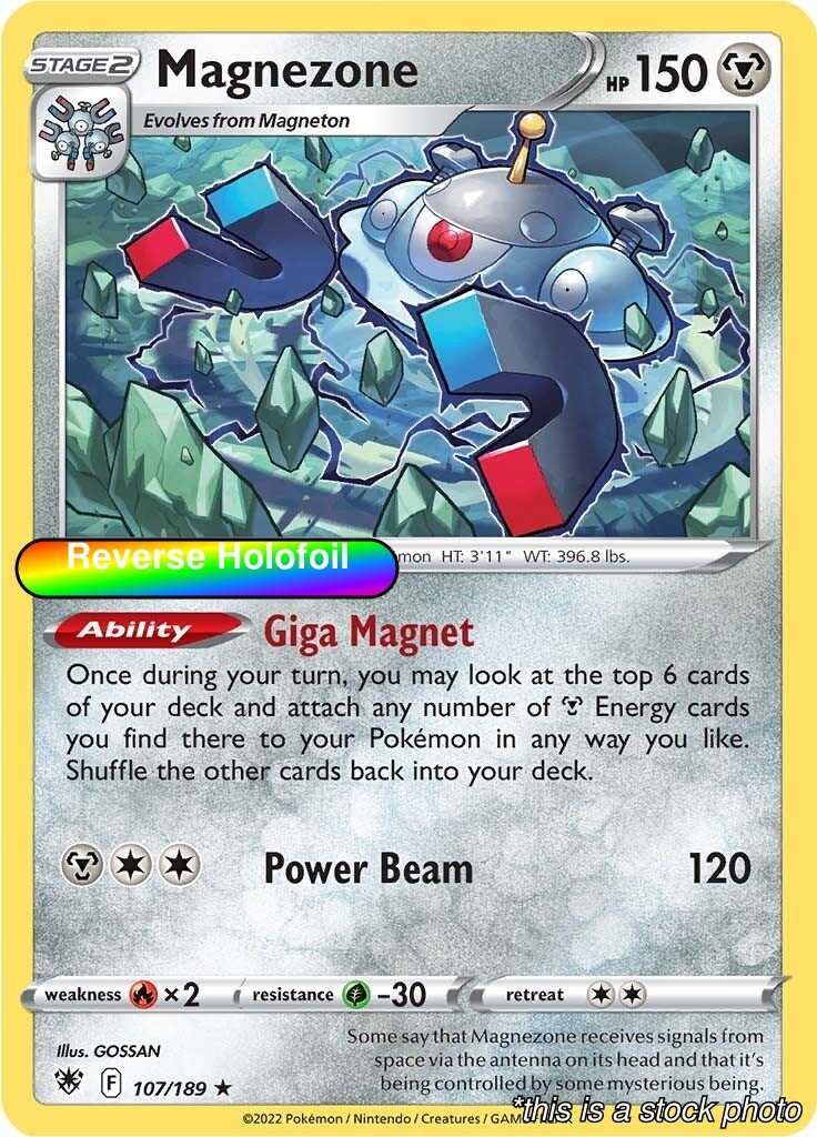 Reverse Holofoil - Magnezone - 107/189 - SWSH10: Astral Radiance - NM