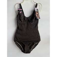 Bali Women  s Black Lace  N Smooth Body Shaper Briefer Size 38B