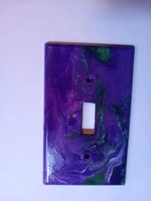 Custom Handmade/Hand Painted Unique One Of A Kind Light Switch Cover