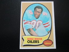 GEORGE WEBSTER 1970 TOPPS ROOKIE FOOTBALL CARD # 120 EX++. rookie card picture