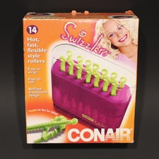Conair Swizzlers Hot Hair Curlers Vintage 2002 Flexible Style Rollers Hot Sticks