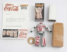 ULTRA RARE VINTAGE MAIL AWAY CHERRY COCA COLA TRANSFORMER ROBOT MINT BOXED