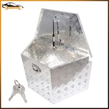 29"x15"x18" Aluminum Trailer Tongue Storage Tool Box for Truck Pickup RV ATV