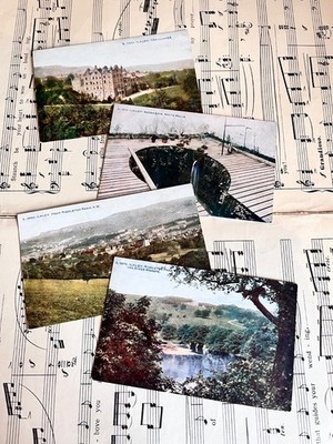 Konvolut x4 Ilkley Edwardian Postkarten