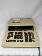 Sharp Compet QS-1604 12-Digit Printing Calculator Adding Machine Vintage Works