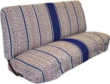 Universal Baja Saddle Blanket Seat Cover - Blue Full Size Bench for Trucks & SUV