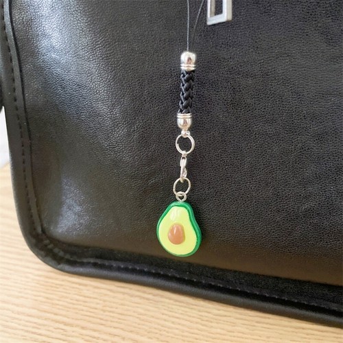Cute Avocado Shaped Keychain Phone Strap Bag Pendant Decoration for Everyday Use - Zdjęcie 2 z 8