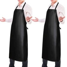 Heavy Duty Waterproof PVC Apron Adults Work Shop Kitchen Chef Plastic Apron UK