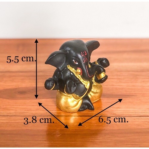 Genesha 4 Hands Elephant God Resin Statue Home Decor - Imagen 3 de 3