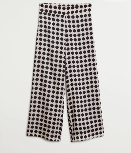 NWT Mango women Culottes trousers Polka 