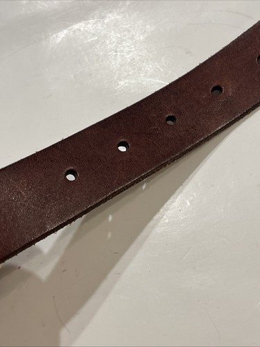 EUC Ralph Lauren Belt Studded Equestrian Western Brown Leather Women Sz 26" - Picture 7 of 13