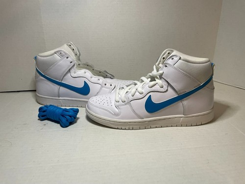 Nike SB Dunk High Richard Mulder 2017 Size 8.5 used White Orion Blue with  Box | eBay