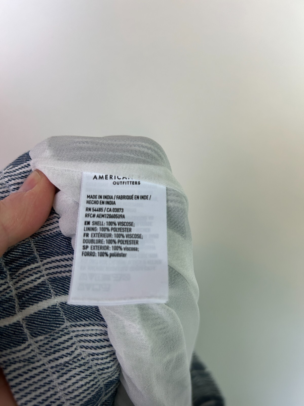 American eagle striped drawstring pants blue whit… - image 5