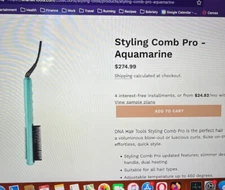 DNA Hair Tools Styling Comb Pro - Aquamarine