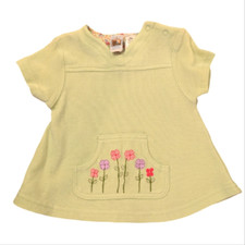 Vintage infant pastel floral embroidered dress size 6/9 months