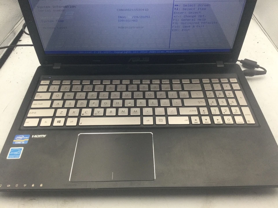 ASUS Q500A - BOOTS TO BIOS - INTEL CORE I5 3210 - NO RAM - 15" - READ DESC - BB! - Image 3 of 4