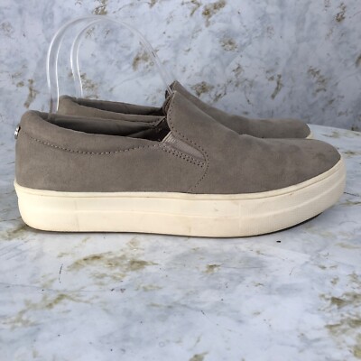 Madden Girl Womens Size Shoes Gray White Slip On Comfort