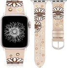 Geniuen Leather Band Compatible with Apple Watch Band 42/44/45/46/49Mm Women, Bo