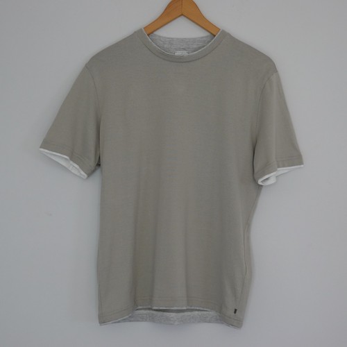 ELEVENTY Cotton Layered T-Shirt - Size Large - Grey - BNWT - Retails for $395