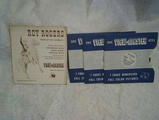 1956 ROY ROGERS VIEWMASTER 3 REELS  BOOKLET-Ghost Riders,Arrowhead Gold,Uranium