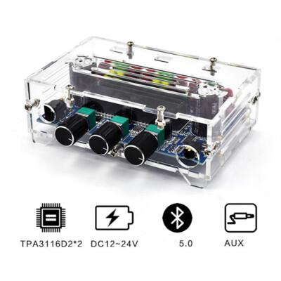Bluetooth 5.0 Digital Power Amplifier Board TPA3116D2 2.1 Kanal mit Shell
