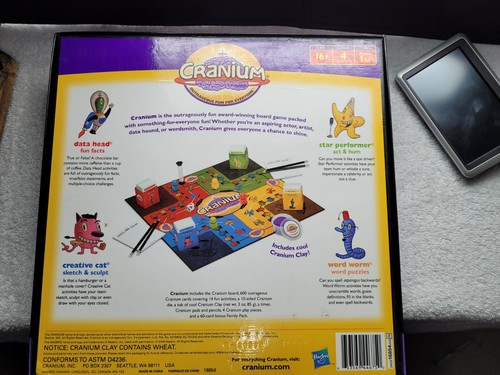 Cranium The Game 4 Your Whole Brain 2008 Ed. Outrageous Game Board Clay Not Incl - Picture 9 of 12