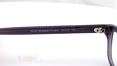 Coach‎ Eyeglasses HC 6158U 5616 Transparent Purple 52 [] 16 140 Coach HC6158U 5616 Transparent Purple Rectangle Womens  main image 3