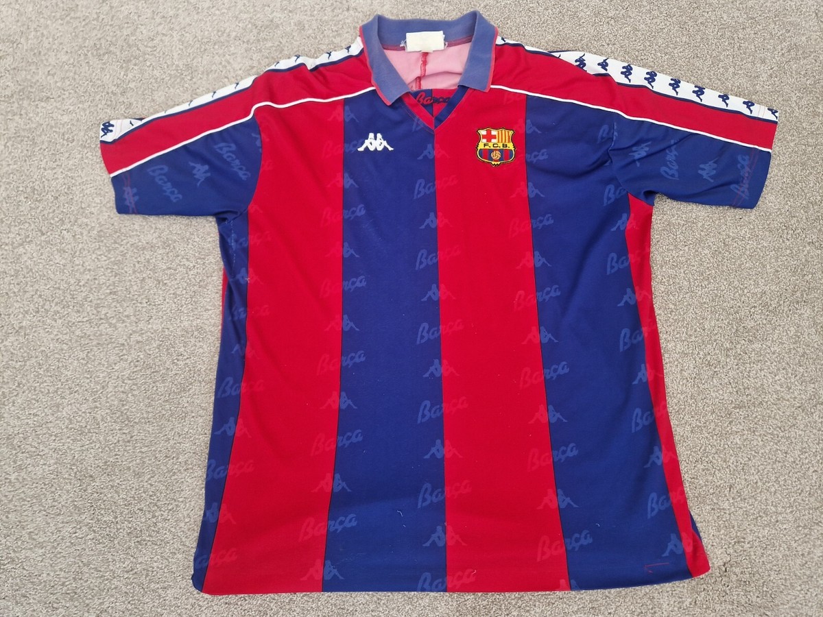 VINTAGE FC BARCELONA 1992-1995 XL MENS HOME FOOTBALL SHIRT VINTAGE FC BARCELONA 1992-1995 XL MENS HOME FOOTBALL SHIRT