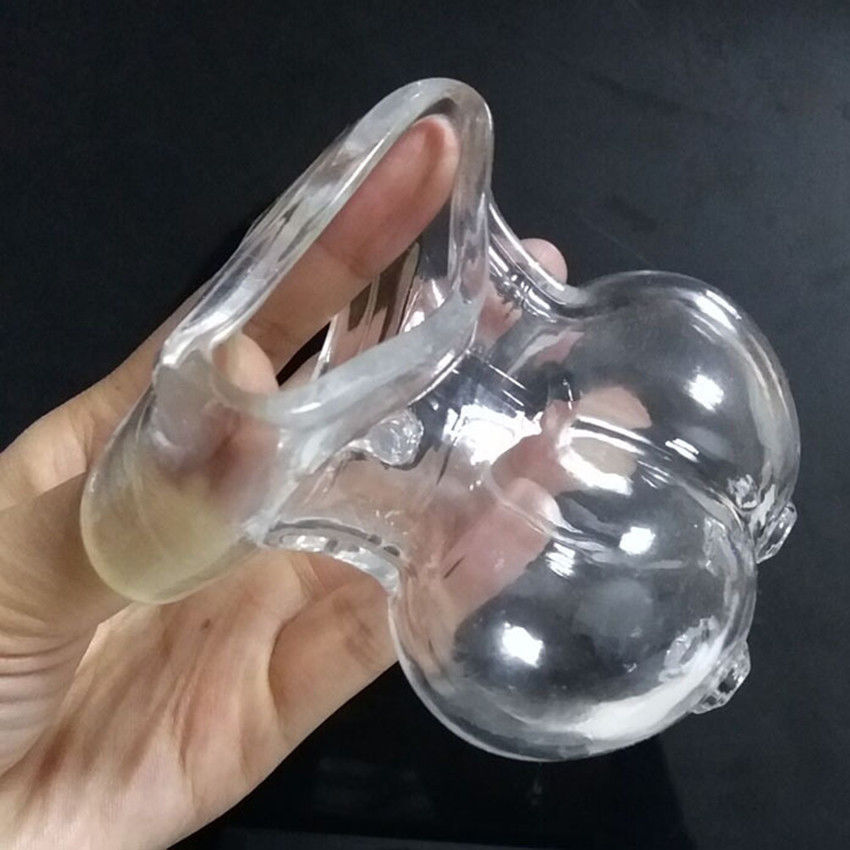 Men Male Scrotum Squeeze Ring Chastity Cage Ball Stretcher -3120