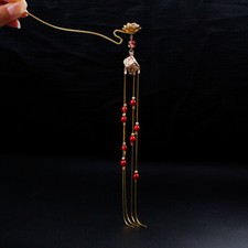 Chinese Hanfu Hair Comb Tassel Hairpin Earring Wedding Cosplay Hair Accessories