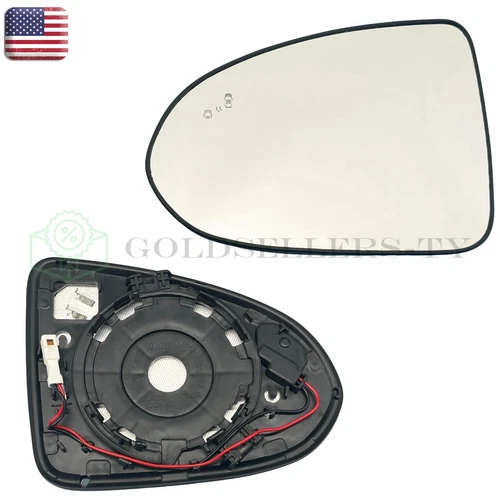 Driver Left Side Mirror Glass Heat Blind Spot Fit 2020-2023 Hyundai Sonata