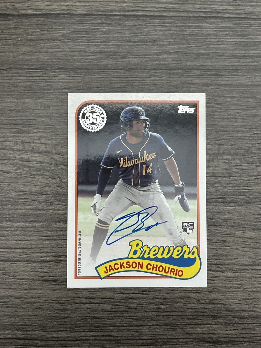 Topps JACKSON CHOURIO 直筆サイン topps2024Jackson Chourio auto