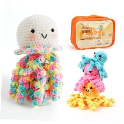  Crochet Kit for Beginners, Crochet Start Kit Includes Easy to Follow Colored