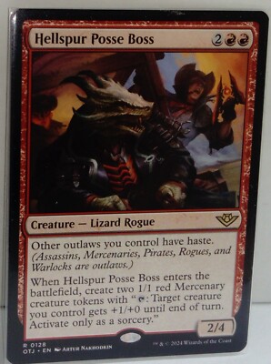 Hellspur Posse Boss 128 Outlaws of Thunder Junction (OTJ)  MTG engl.