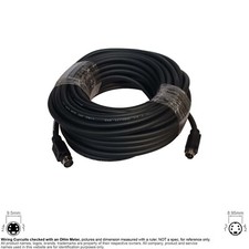 Cable S Video TV Mini Din MD 4 Pin Round Female Male 50FT Extension 120131