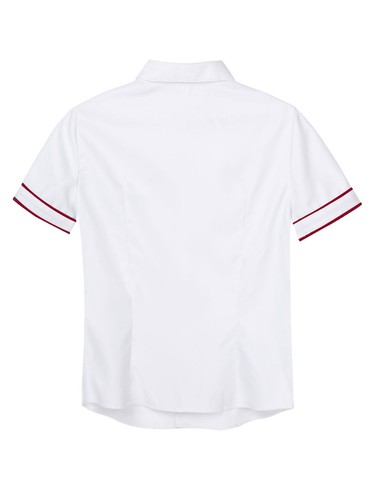 Women Blouse Button-down Tops Daily T-Shirt Short Sleeve Shirts Fancy Uniform - Bild 33 von 54