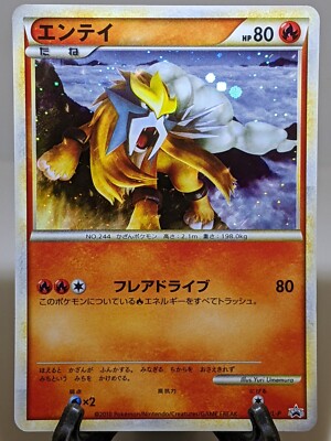 エンテイ L-P 059 プロモ LEGEND パーフェクトセット 渦巻きホロ Entei 059/L-P Holo Perfect Set Promo 2009 Japanese Pokemon Card