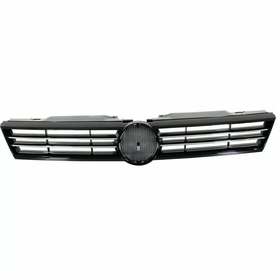 New Front Bumper Upper Lower Grille & Fog Cover Fits 2011-2014 Volkswagen Jetta Foto 4 de 4