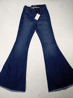 Judy Blue Super Flare High Waist Womens 25 Blue Jean High