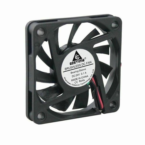 24V 60mm x 10mm 2 Pin CPU Brushless Cooling Fan PC Cooler Heat Sink RPM 6010 BLK - Picture 8 of 9